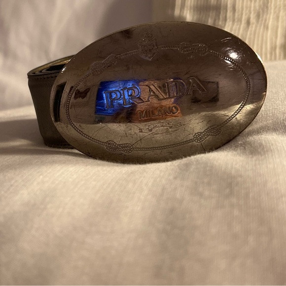 Vintage Silver PRADA Belt | Poshmark
