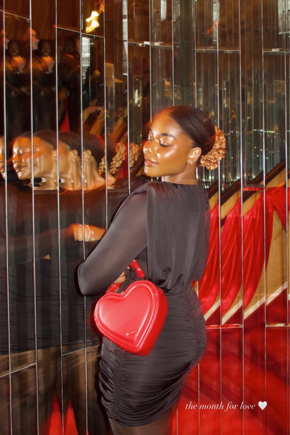Found the perfect Valentine’s Day outfit accessory for your Date night out! Love this fun red heart handbag. I styled it with a black mini dress, black tights, and red heels. Such a fun winter date night outfit! … For more links to valentines decor women’s puffer jacket - joy lab, apres ski outfit, back to routine, home organization, valentines outfit women, signature scent, denim forum hi-rise wide jean, date night outfits, crockpot recipes, follow me on LTK! ✨

#LTKValentine #LTKootd #LTKSeasonal