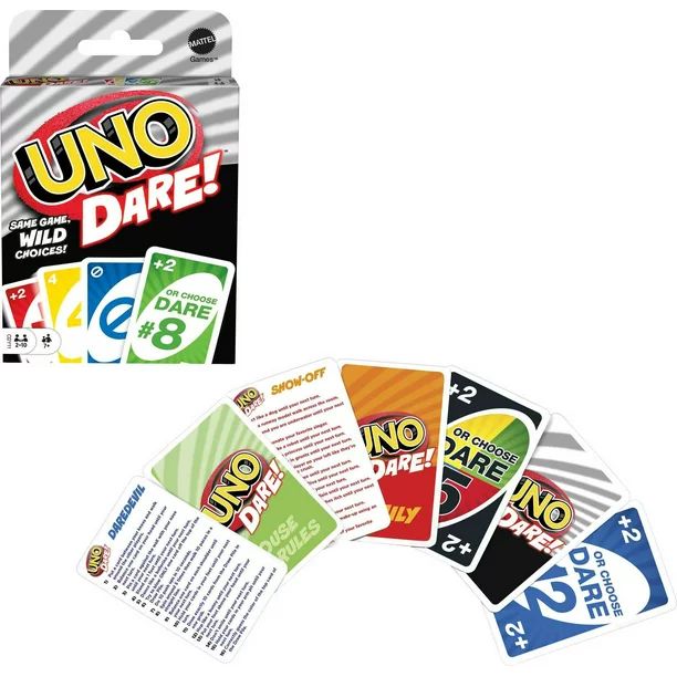 UNO Dare Wild Choices Card Game for 2-10 Players Ages 7Y+ - Walmart.com | Walmart (US)