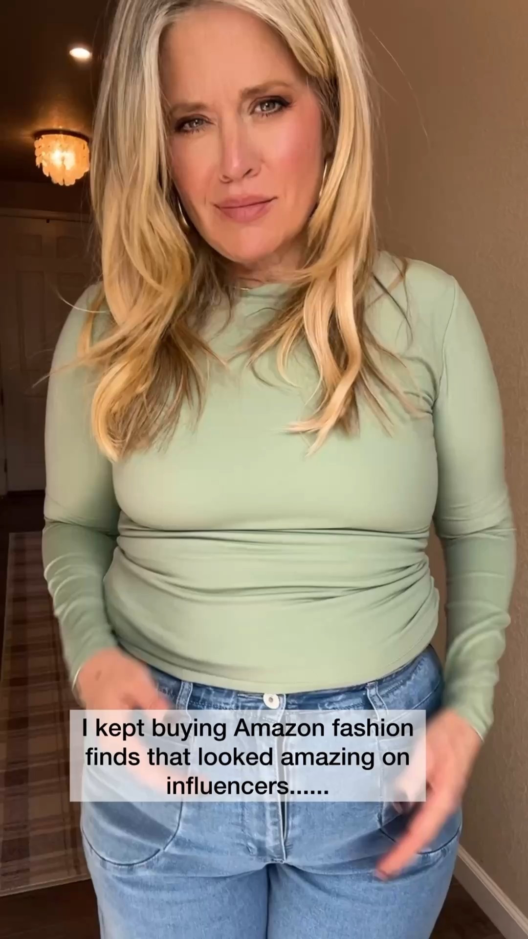  ✨Tap the bell, save and ❤️ for over 40 fashion, midlife style, midsize fashion and luxury looks for less. 

We’ve all bought Amazon pieces that looked amazing online… then felt wrong on us.
Once I stopped chasing trends and started choosing what actually flatters, everything changed.

These outfits skim, drape, and balance comfort with polish, so they work in real life, not just on screen.

Affordable can look elevated.
And we deserve clothes that support us.

👑"Helping you look good, feel good!" - Lindsey Denver

⬇️Sizing information: 
1. Top medium doesn
Jeans 12 tts

2. Sweater medium (size down if in between sizes.)
 
3. Too large (size down if in between sizes.)
Pants large (size up if in between sizes.)

4. Top large tts
Barrel planes large (size down if in between sizes.) 

#LTKMidsize #LTKOver40 #LTKootd