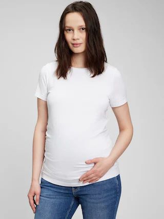 Maternity Organic Cotton Vintage Crew T-Shirt | Gap (US)