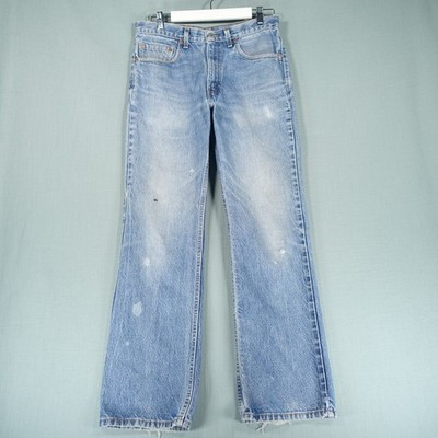 Vintage Levis 517 Jeans Mens W33 L32 Blue Wash Bootcut USA Pants Western Batwing | eBay US