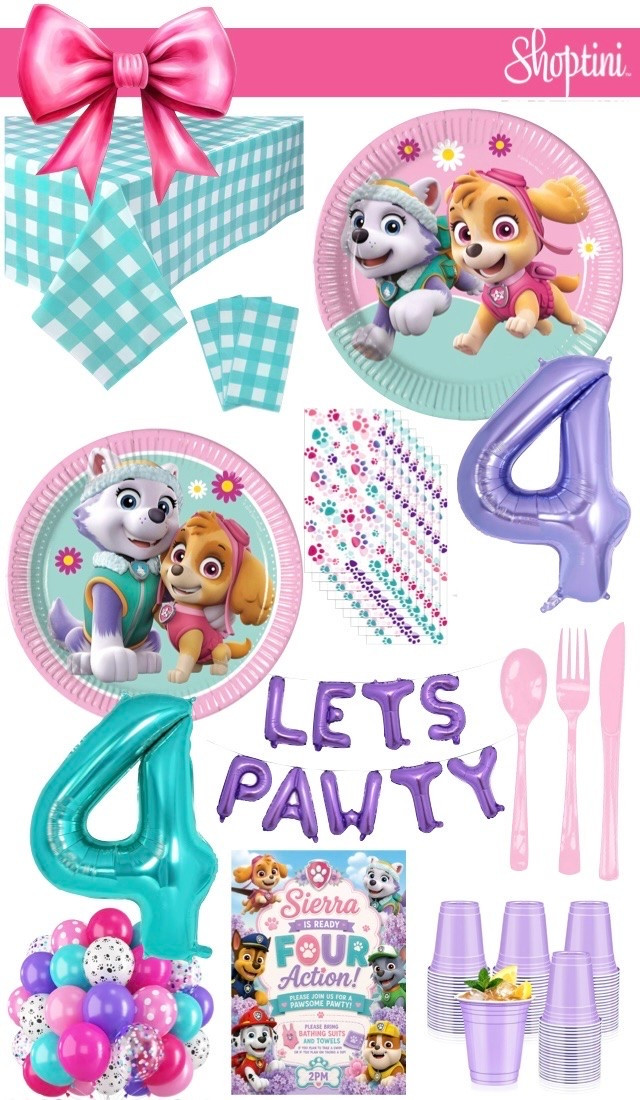 Toddler girl Paw Patrol birthday party decor // dog themed party / pink, purple and teal party

#LTKHome #LTKSeasonal #LTKKids