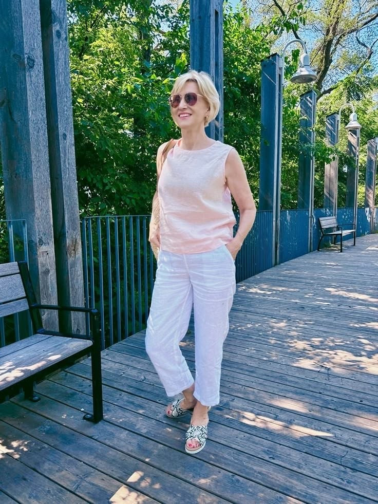 If I could live in linen all summer, I honestly think I would. 🤍 There’s something about it that just feels effortless—lightweight, breathable, and always chic, even on the hottest days.

This all-linen look from Quince is exactly the kind of outfit I love reaching for when I want to feel comfortable without sacrificing style. The cropped linen pants, matching linen top, and simple slides are proof that you don’t need anything complicated to look put together.

#LTKSeasonal #LTKOver40 #LTKootd
