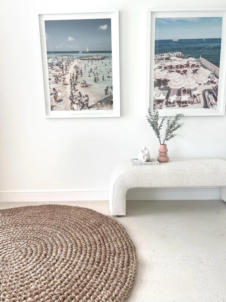 Georgia Natural Brown Crochet Round Jute Rug - Miss Amara | Miss Amara (US)