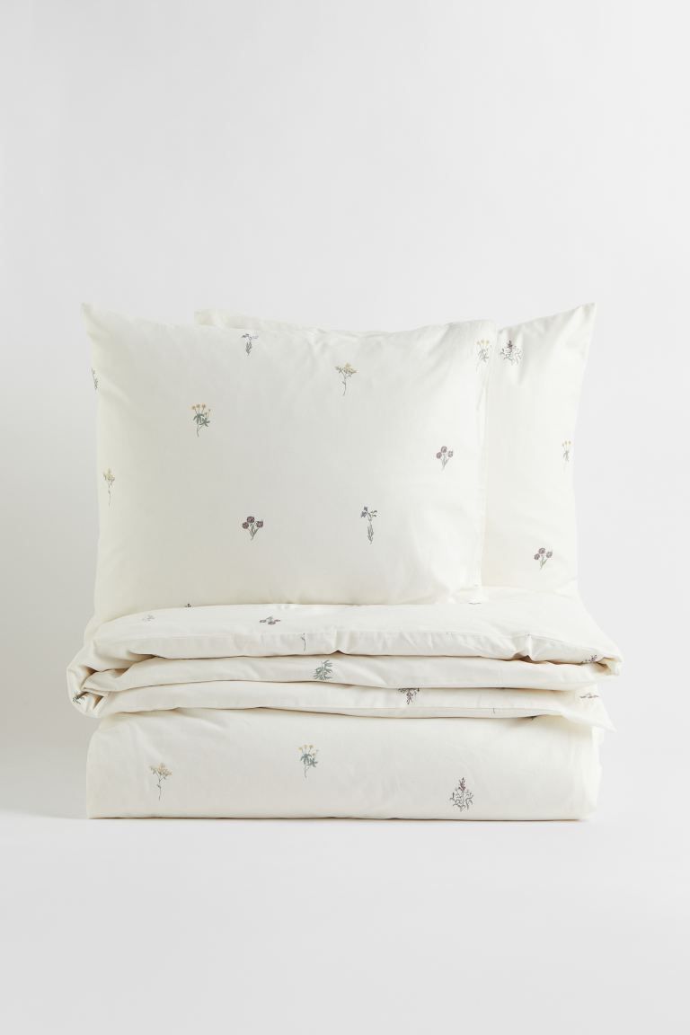 Cotton King/Queen Duvet Cover Set | H&M (US + CA)