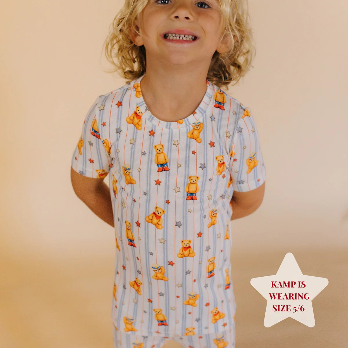 Teddy Kids Bamboo Pajama Set | Staykation | Staykation