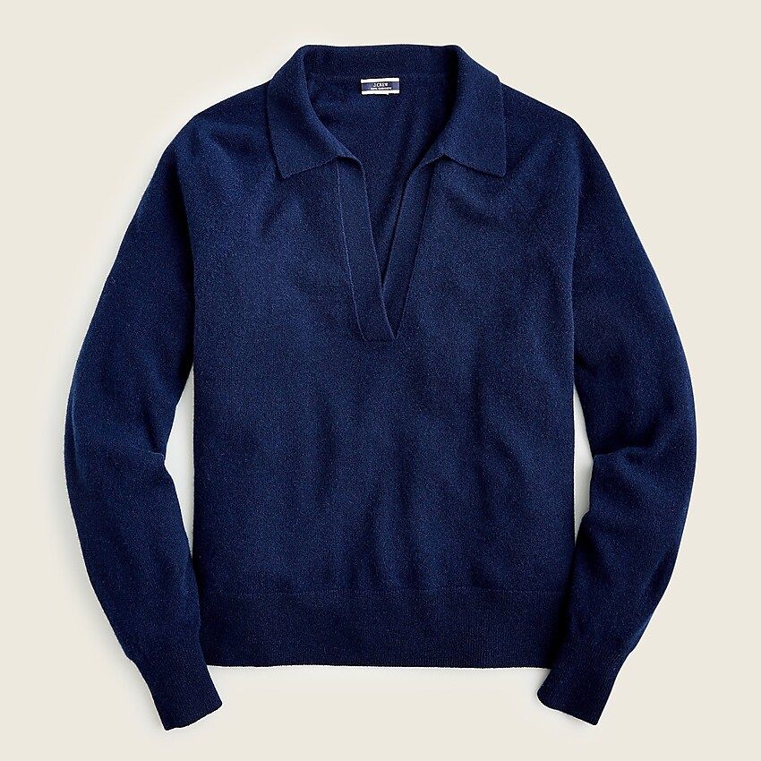 Cashmere collared V-neck sweater | J.Crew US