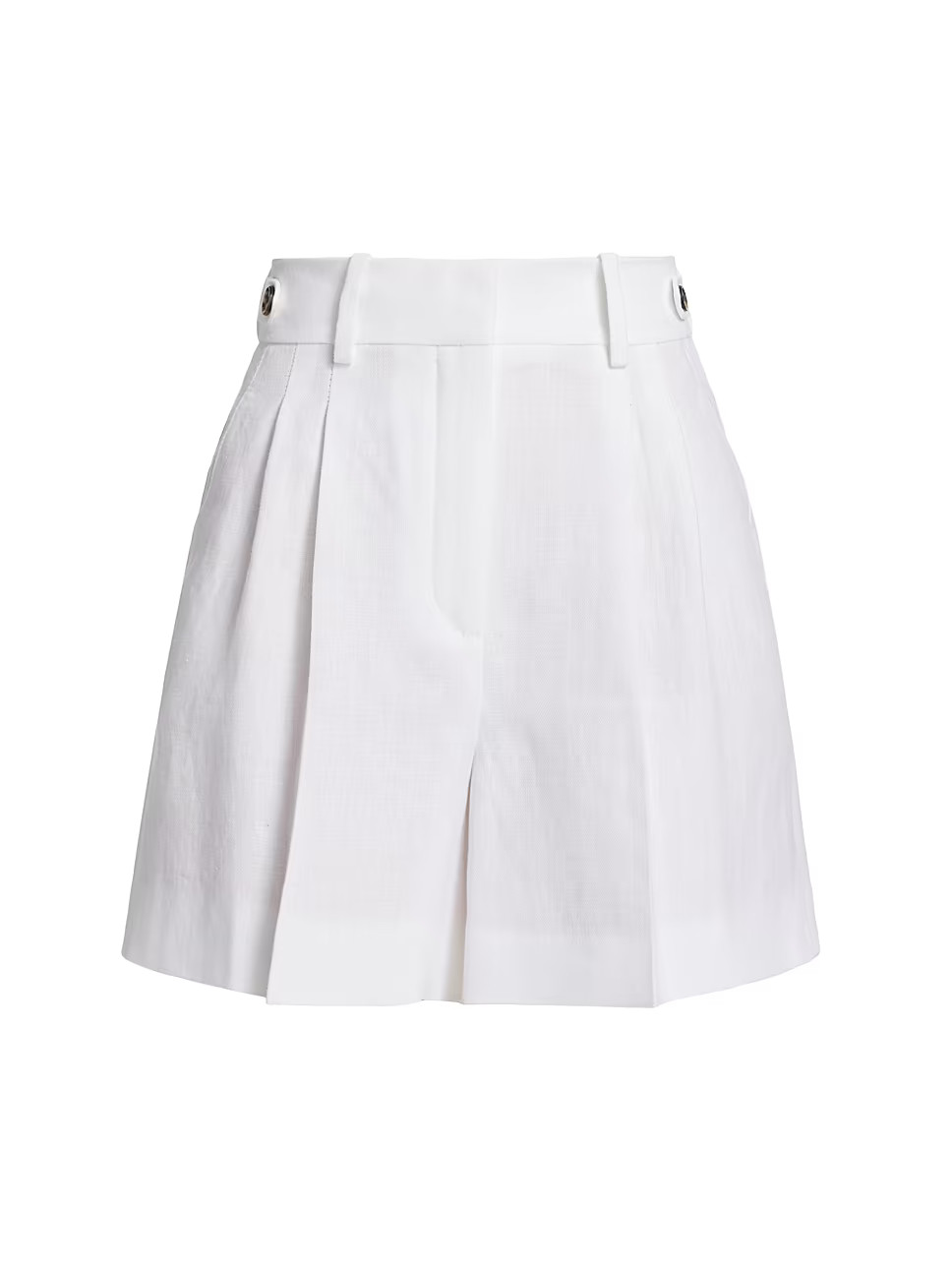 Pleated Linen Shorts | Saks Fifth Avenue