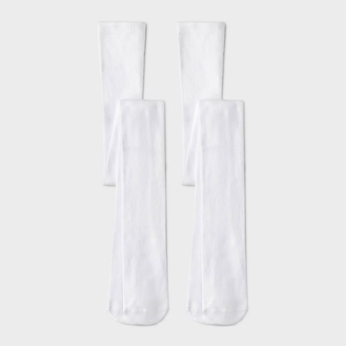 Girls' 2pk Cotton Tights - Cat & Jack™ Ivory | Target