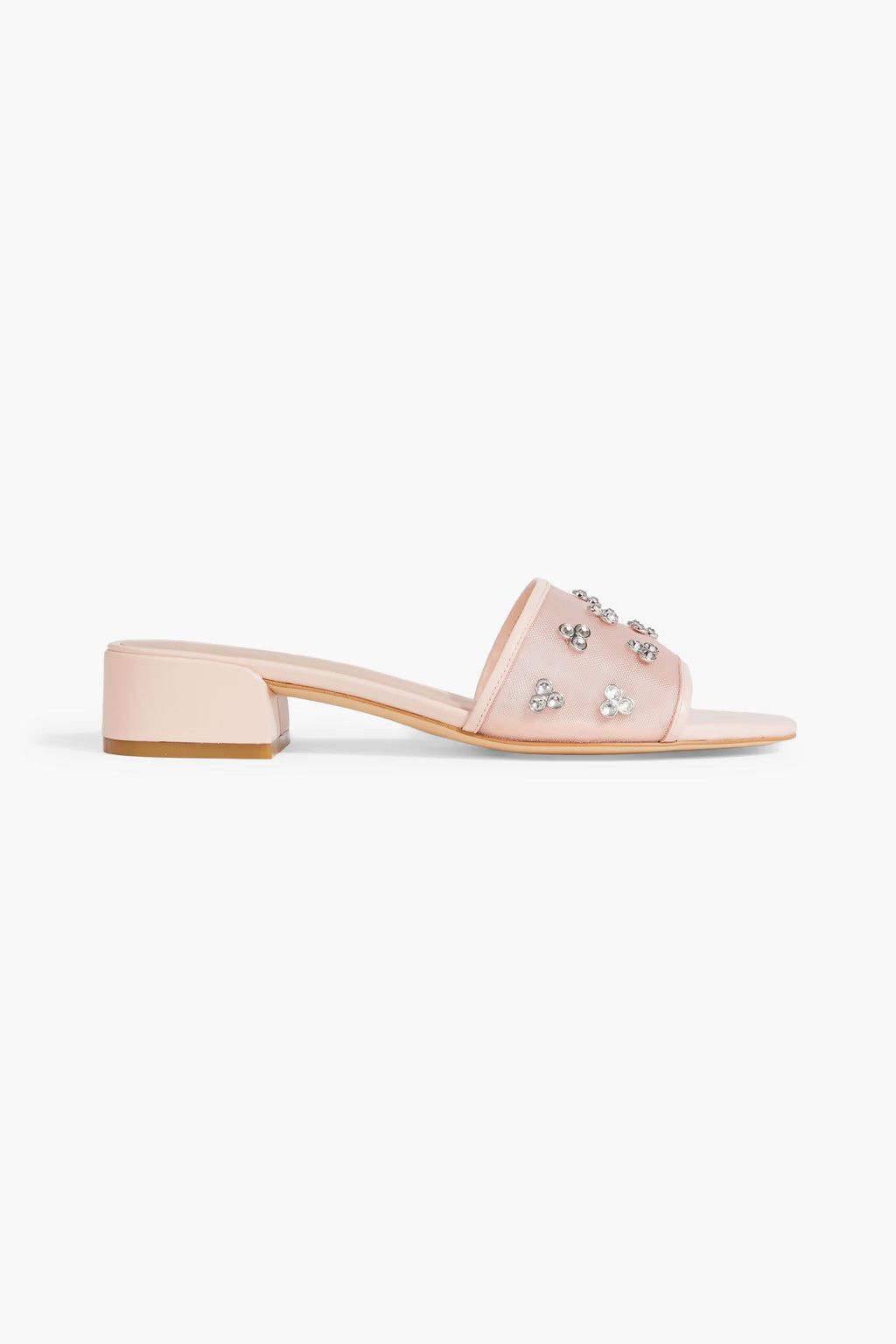 Tammy crystal-embellished mesh mules | The Outnet (US and CA)