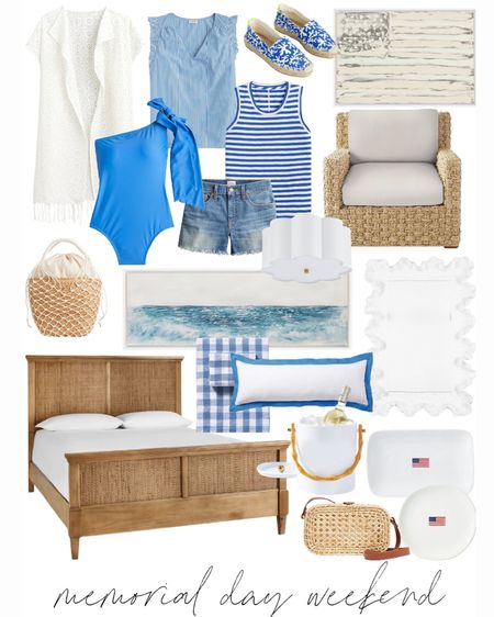 Sharing all the best Memorial Day weekend sales along with my top picks. Includes this eyelet coverup, one should swimsuit, striped tank top, woven armchair, cane bed, linen sheets, coral mirror, American flag plates, patriotic decor, coastal decor and water art! Get all sources and discount codes here: https://lifeonvirginiastreet.com/the-2023-best-memorial-day-weekend-sales/.
.
#ltksalealert #ltkhome #ltkunder50 #ltkunder100 #ltkstyletip #ltkswim #ltktravel #ltkfind #ltkitbag #ltkshoecrush

#LTKSeasonal #LTKhome #LTKsalealert