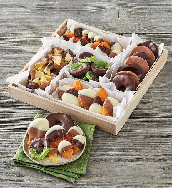 Belgian Chocolate-Dipped Dried Fruit | Harry & David