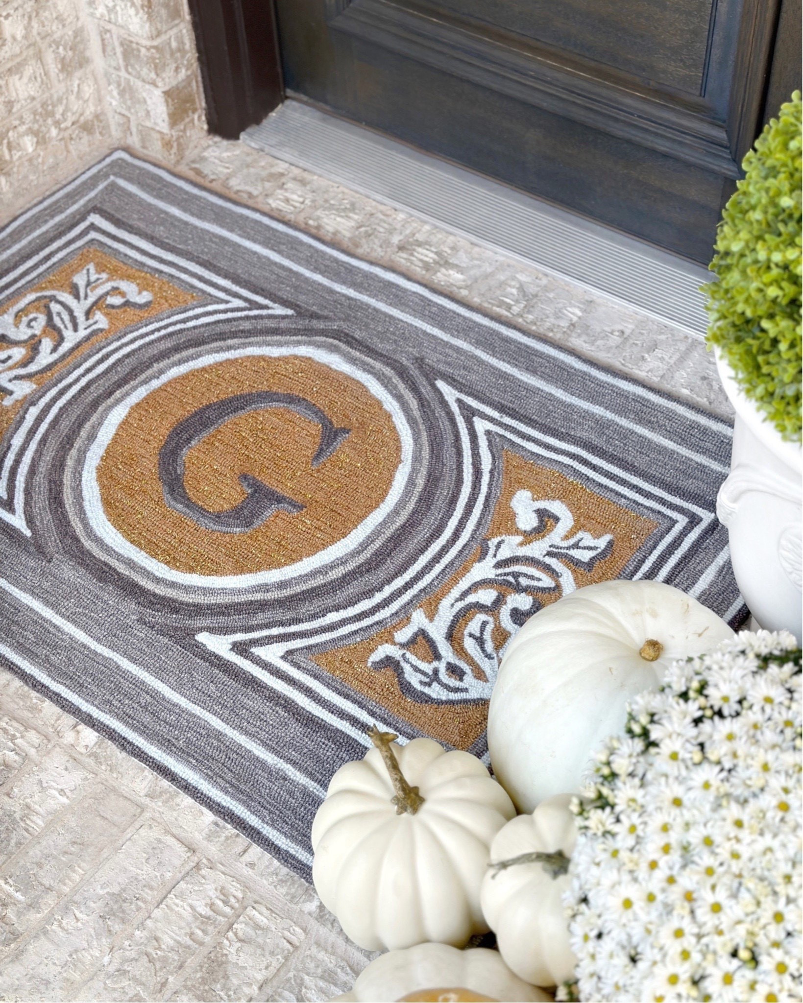 Monogram doormat fall front porch decor

#LTKHome #LTKSeasonal #LTKSaleAlert