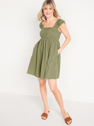 Short-Sleeve Cutout Bow Mini Babydoll Swing Dress for Women$37.00$39.99Extra 20% Off Taken at Che... | Old Navy (US)