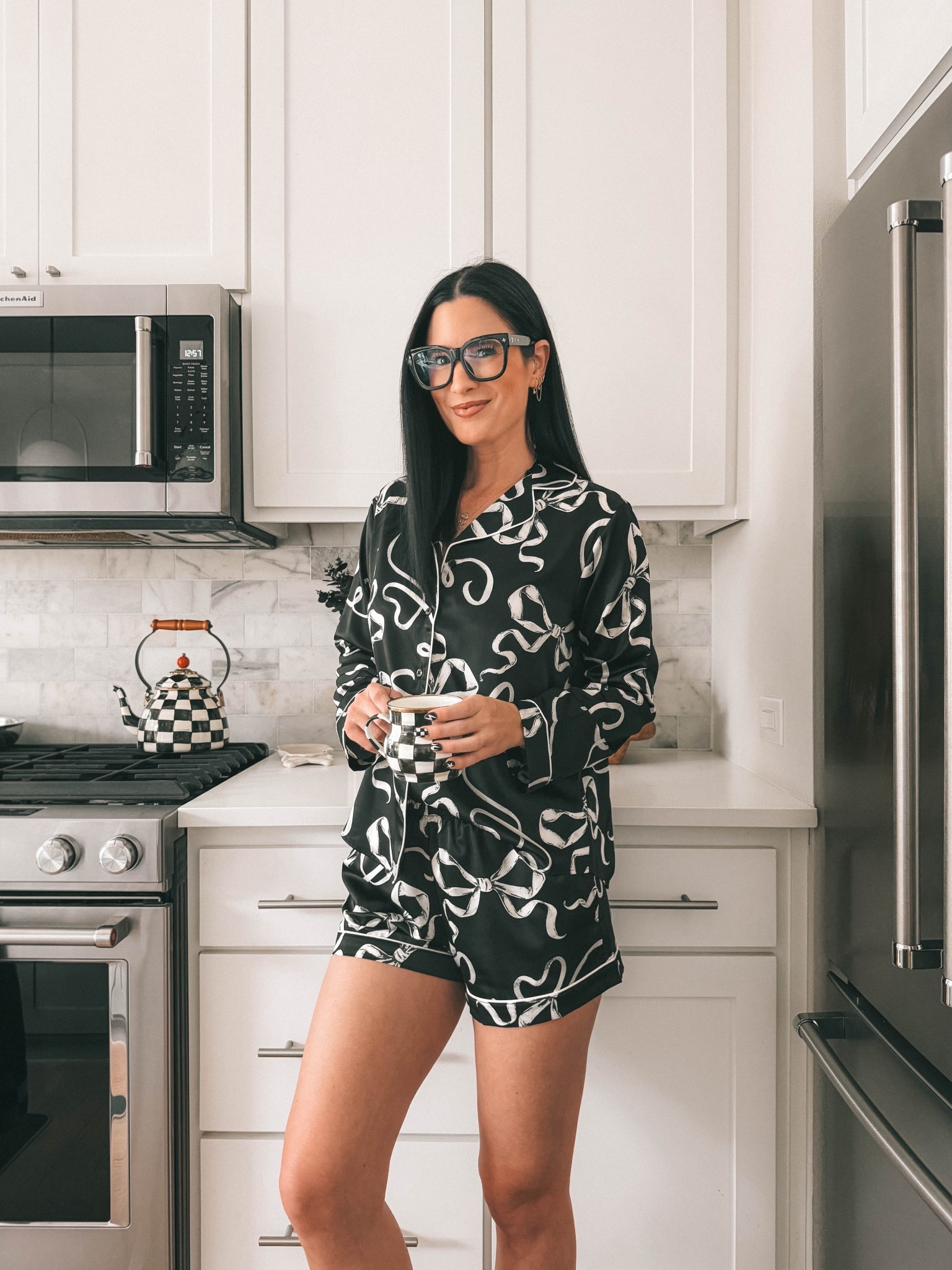 These cute Valentine’s Day pajamas have been restocked and they’re on sale for $13 from $23!
I wear a small. 
