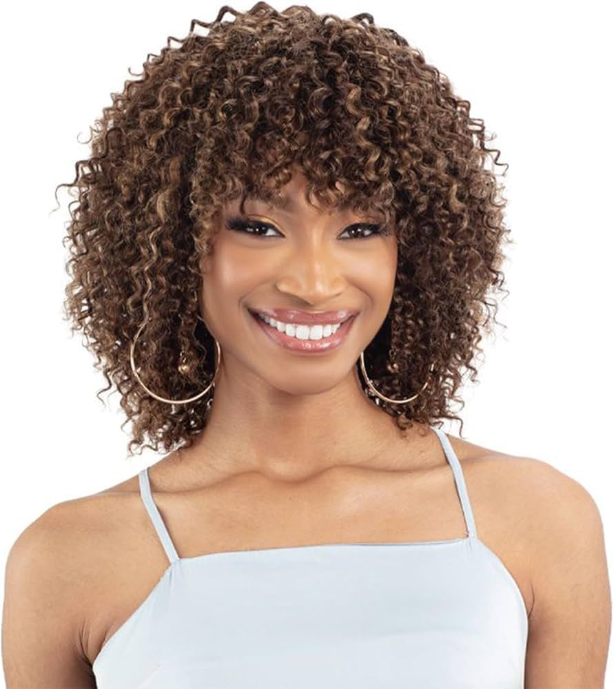 Shake-N-Go Virgin Remy Hair Weave Glossy - Wet & Curly 3Pcs (Color:NATURAL BLACK) | Amazon (US)