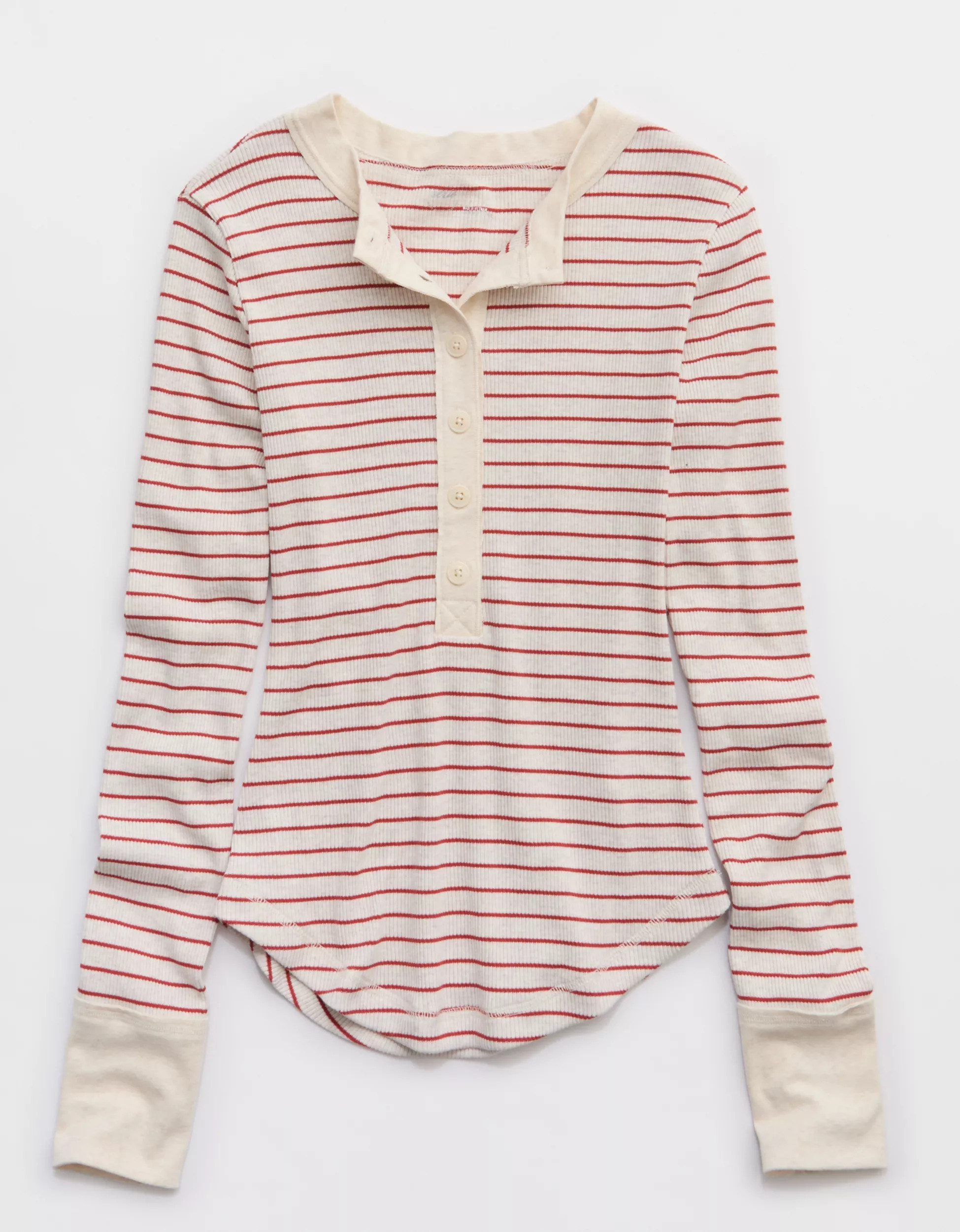 Aerie Henley Essential Layering T-Shirt | Aerie