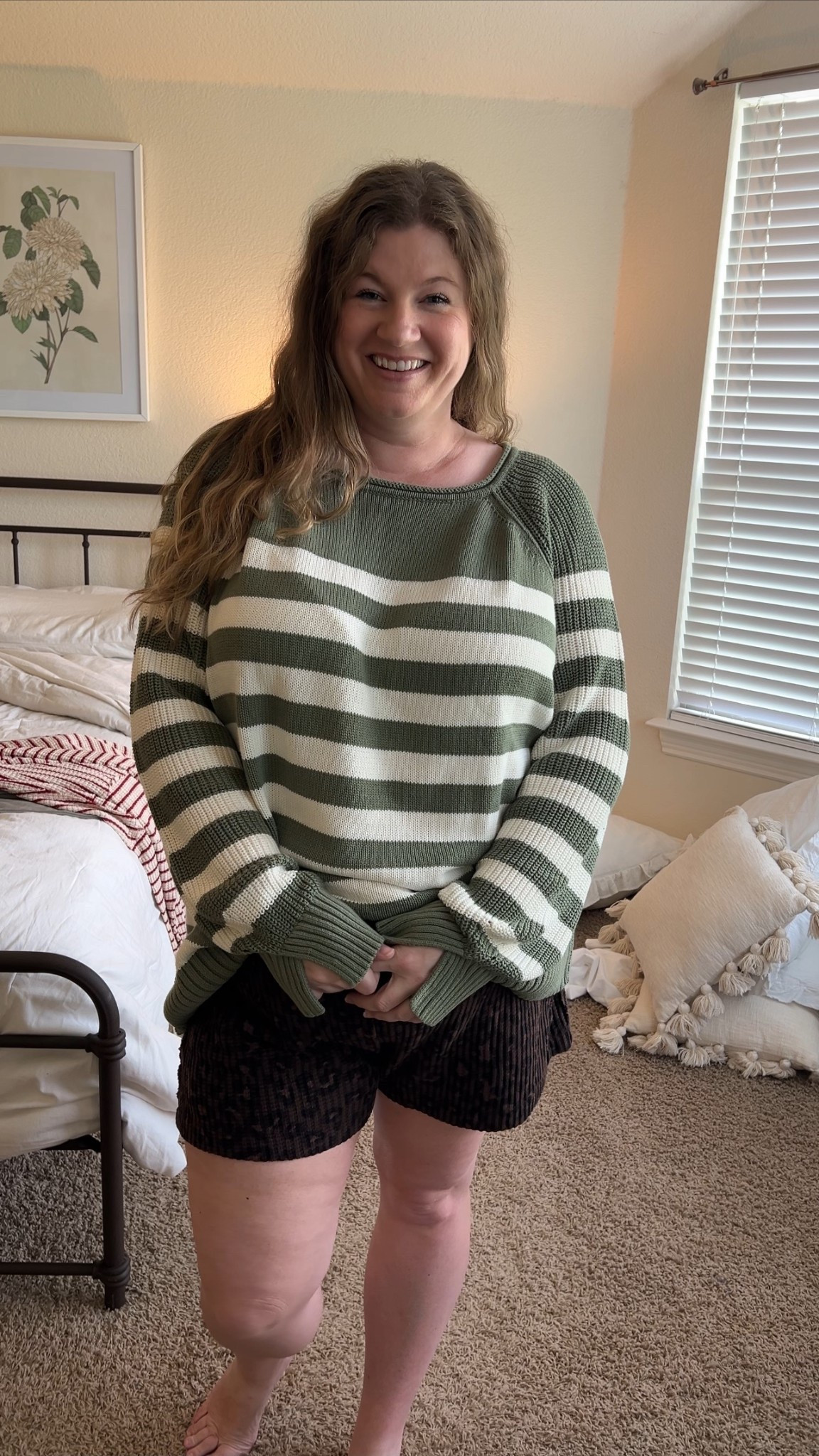 Oversized and the prettiest green stripes 😍. I’m in the XXL  

#LTKPlusSize #LTKFallSale #LTKSaleAlert
