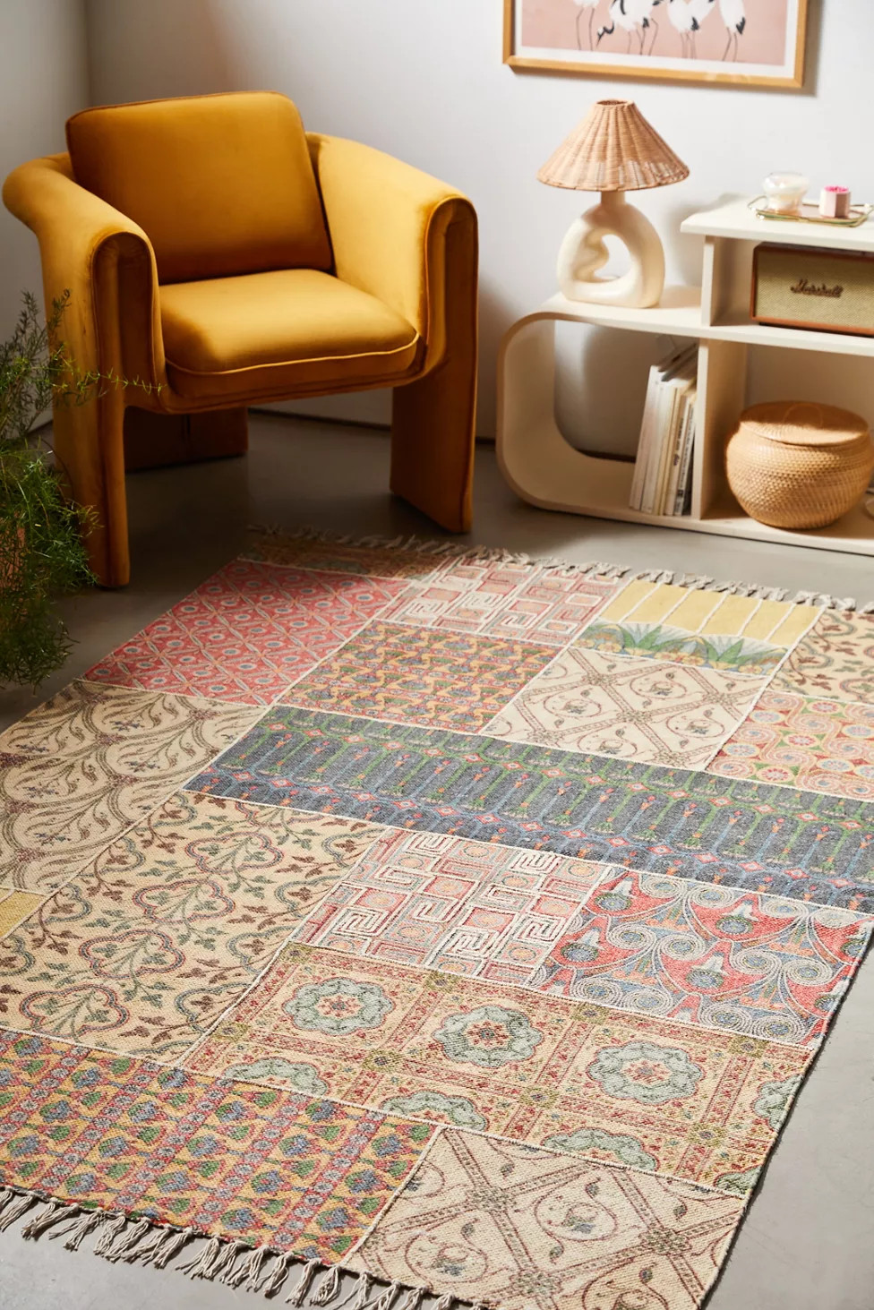 Multi Patchwork Printed Rug | Urban Outfitters (US and RoW)