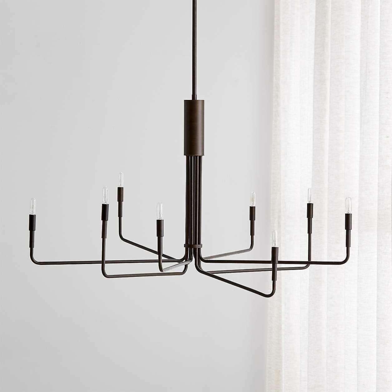 Clive Large Brass Chandelier + Reviews | Crate and Barrel | Crate & Barrel