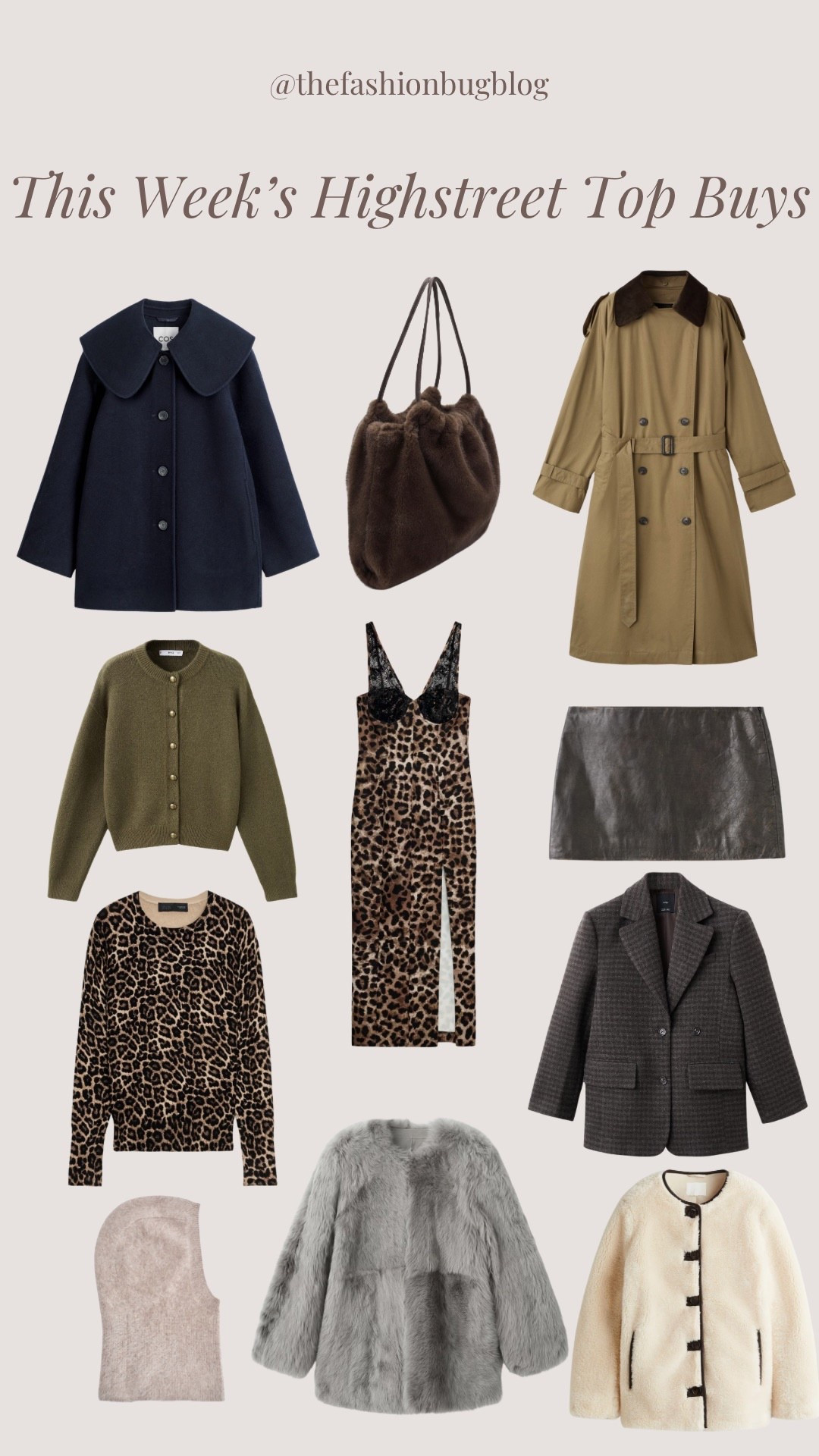 Mango cos Zara highstreet top picks autumn fashion 