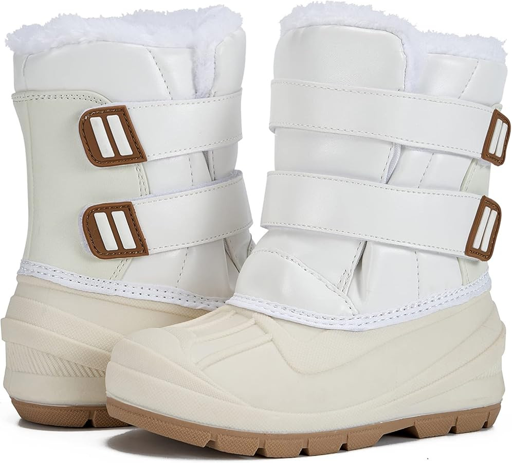 MORENDL Toddler Winter Snow Boots Waterproof Insulated Faux Fur Boys Girls Hiking Boots (Toddler/... | Amazon (US)