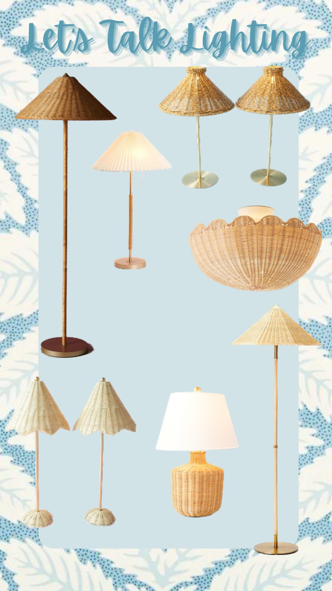 Let’s talk all things lighting! Love these lamps and light fixture! Rattan and metal details worth swooning over! 

#LTKhome