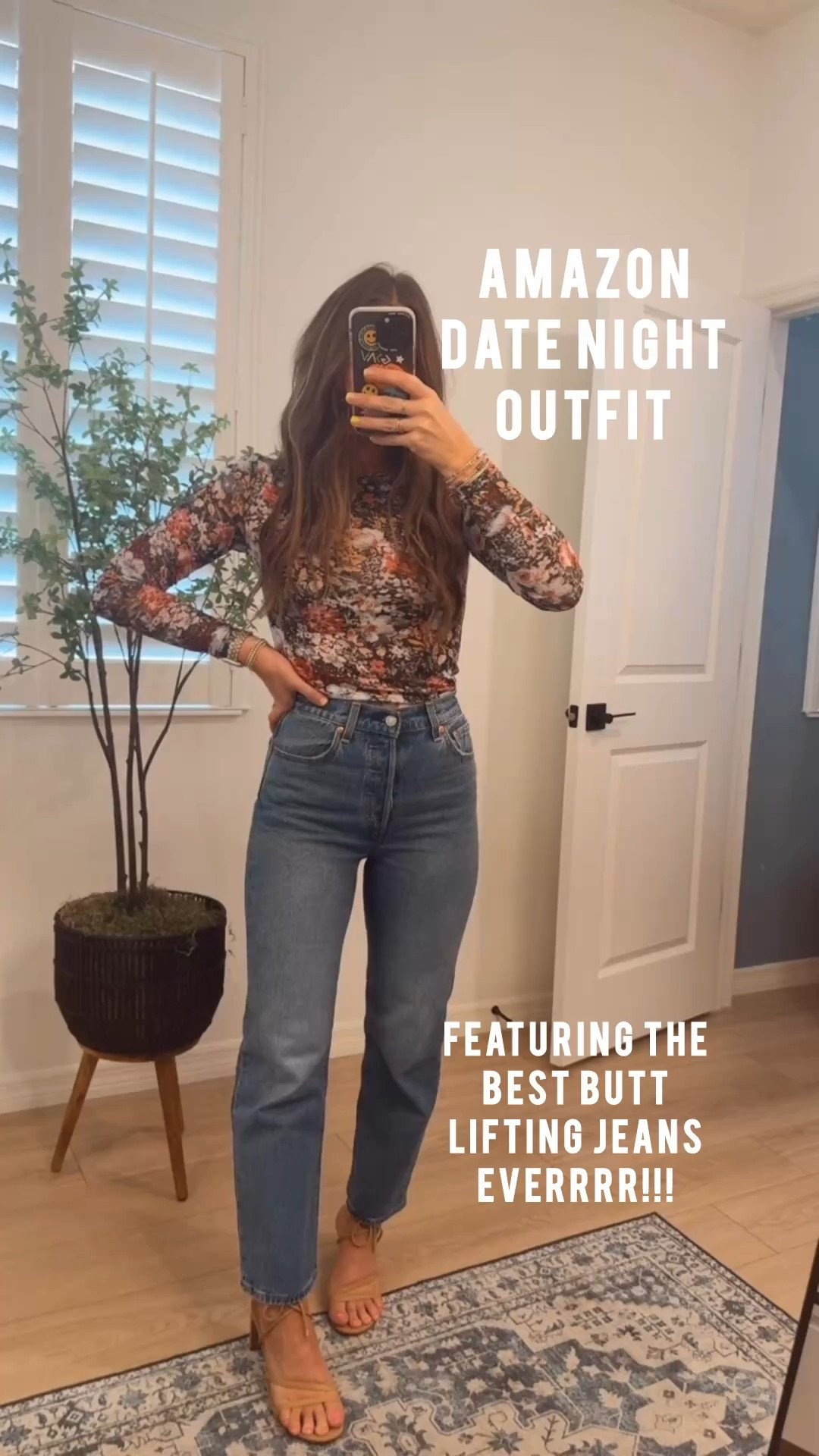 True to size 2/26 jeans!! // small floral top. This is gorgeous!! FP look for less 🌸🤌🏻//

Spring outfit idea
Date night outfit
Girls night