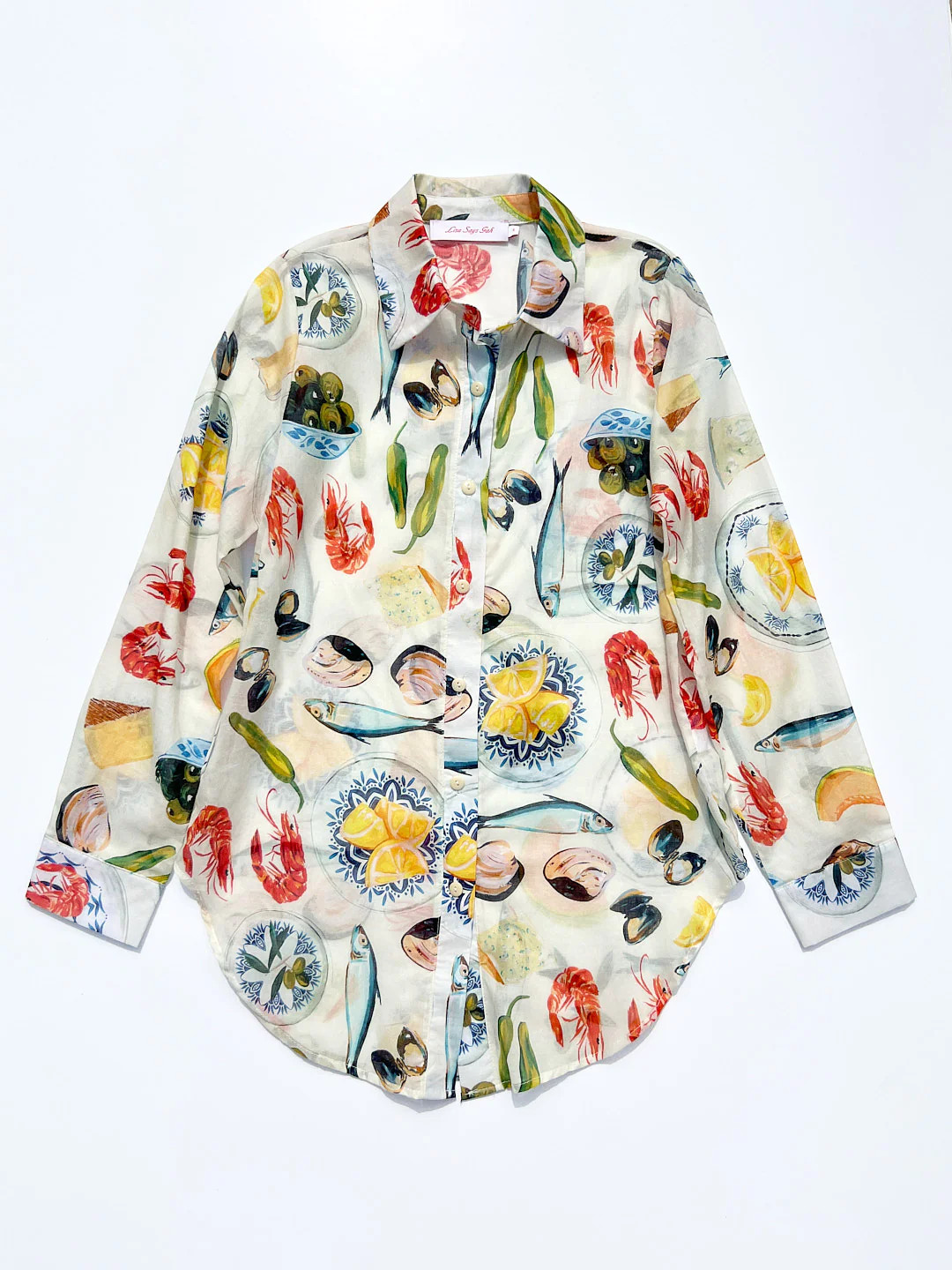 Tessa Button Down - Tapas Ivory | Lisa Says Gah