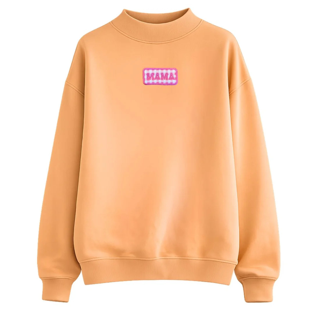 Make It Yours™ Gingham Patch Mockneck | United Monograms