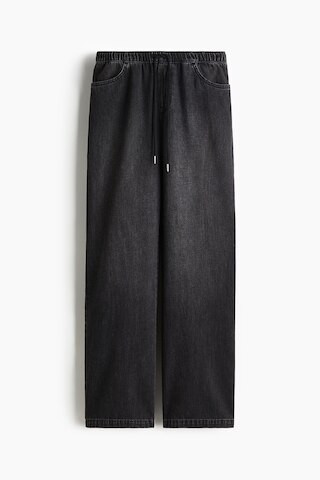H & M - Denim Drawstring Pants - Black | H&M (US + CA)