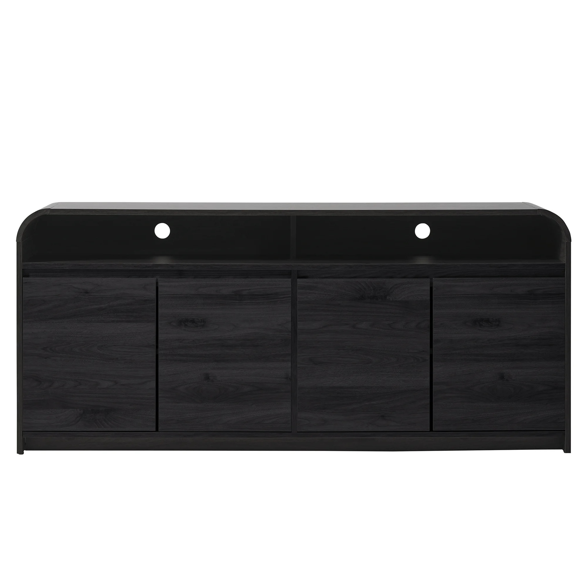 Better Homes & Gardens Juliet Curved TV Stand for TVs up to 75” , Black | Walmart (US)