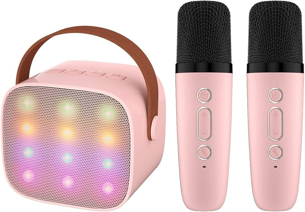 IROO Mini Karaoke Machine with 2 Wireless Microphones for Kids&Adults, Portable Bluetooth Speaker... | Amazon (US)