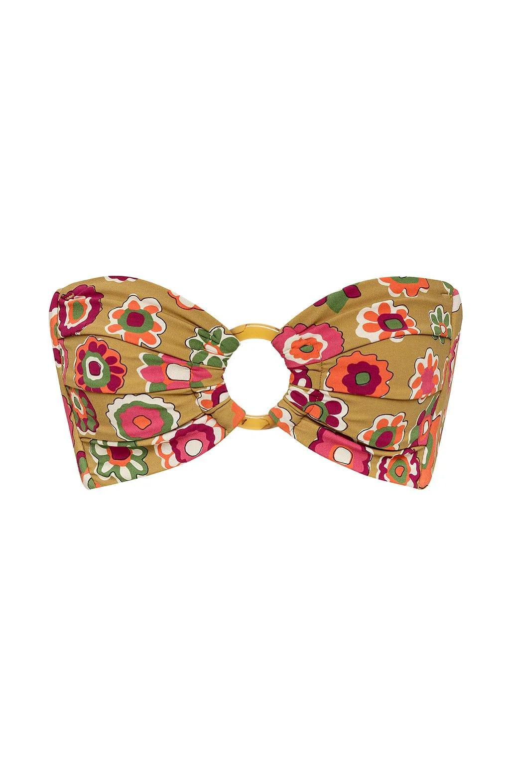 Mazzy Floral Tori Ties Bandeau Bikini Top | Montce