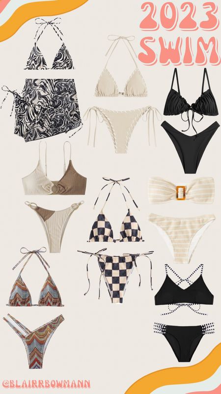 Neutral Bikini Sets! 

#LTKtravel #LTKunder50 #LTKswim