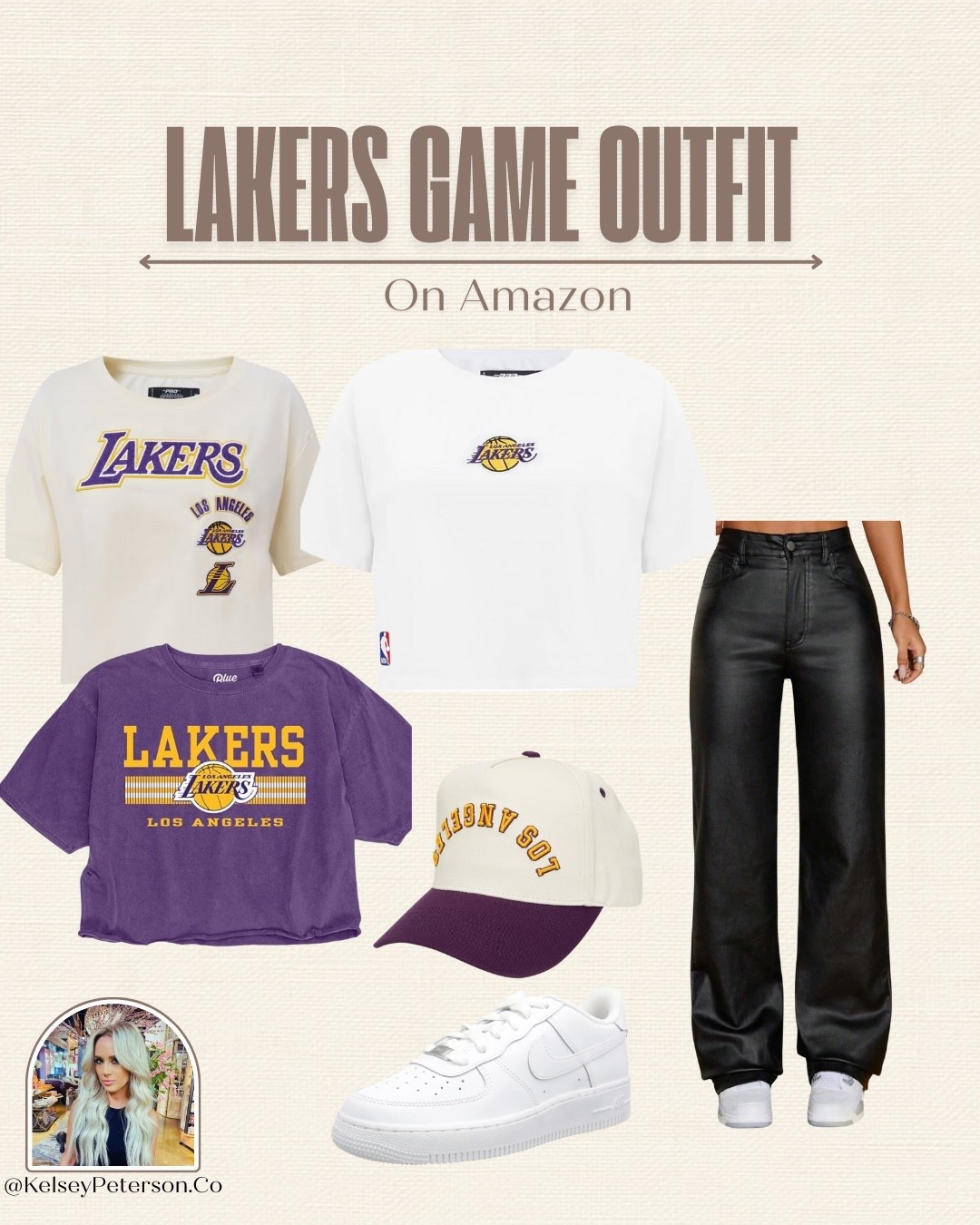 The perfect game day outfit 💜💛 #Lakers #Basketball #GameDayOutfit #FoundItOnAmazon 

#LTKSeasonal #LTKootd #LTKFindsUnder100