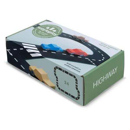 Way To Play Toys Flexible Race Track Toy Road Set Highway 24 Pieces | Walmart (US)