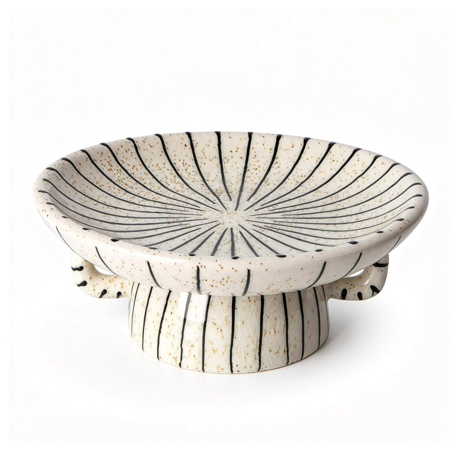 DOWAN 10.5'' Large Decorative Bowls, Handcrafted Ceramic Bowls for Home Decor, Centerpieces for Tables, Chic Key Holder for Entry Table, Unique Hand-painted Modern Art Deco Bowl | Amazon (US)
