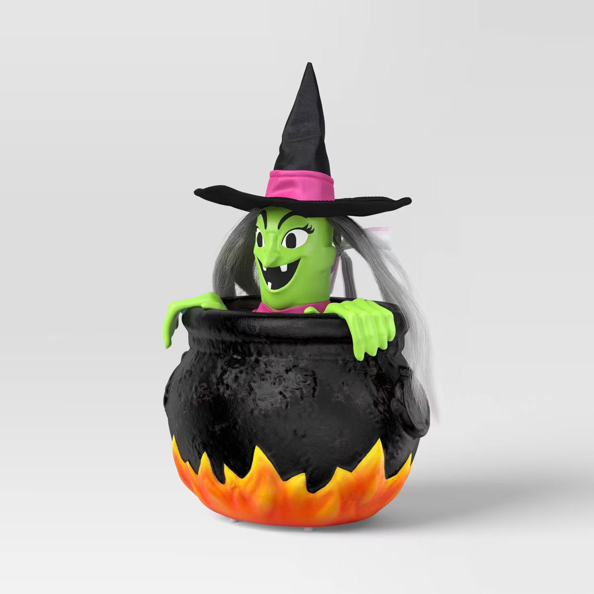 18" Rising Witch Cauldron Halloween Decorative Prop Black - Hyde and EEK! Boutique™ | Target