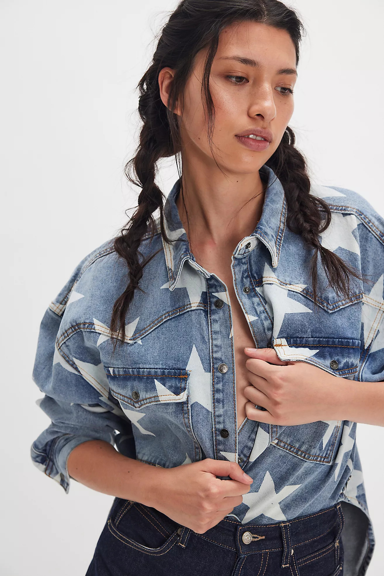 OneTeaspoon Starwash Daria Shacket | Free People (Global - UK&FR Excluded)