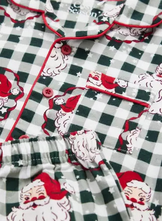 Buy Family Matching Kids' Santa Check 2-Piece Christmas Pyjama Set 4-5 years | Pyjamas | Tu | Tu Clothing