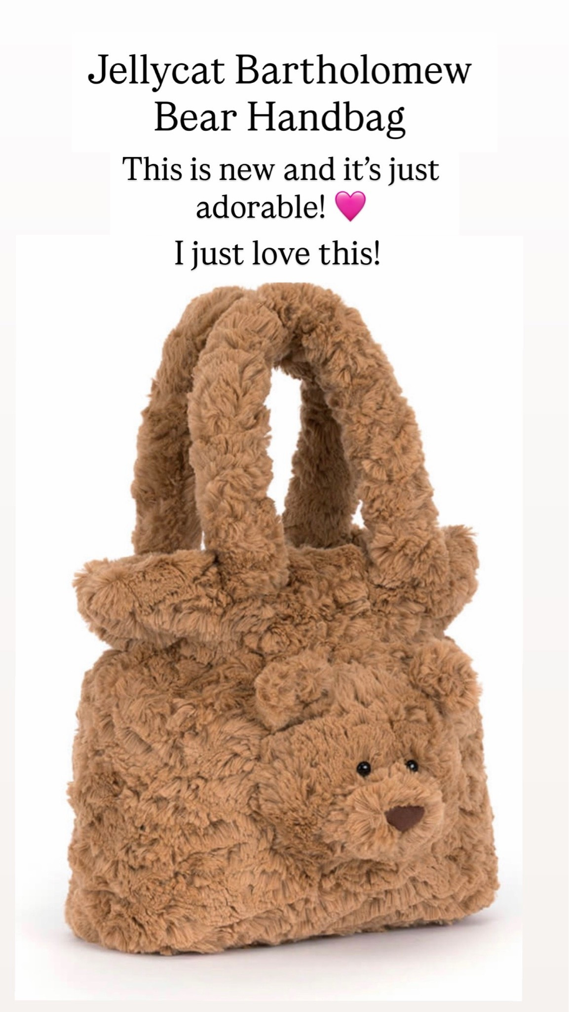 Jellycat Bartholomew Bear Handbag

#LTKKids