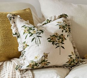 Narcissus Floral Pillow Cover | GreenRow