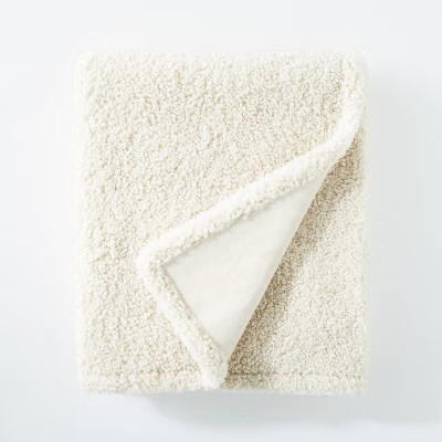 Boucle Throw Blanket with Plush Reverse - Threshold™ designed with Studio McGee | Target