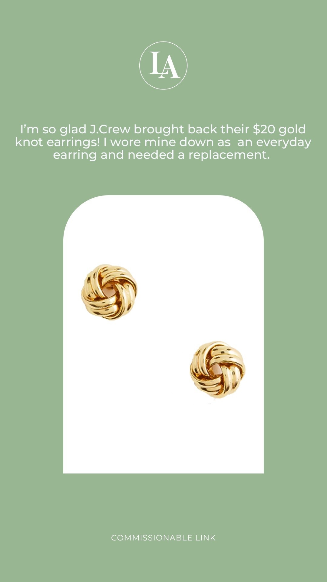J.Crew Factory knot stud earrings 