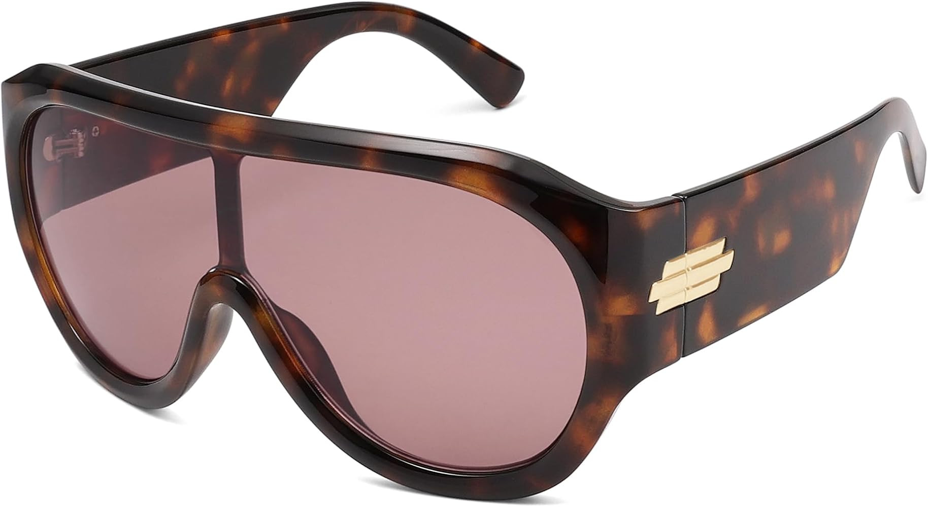 Oversized Aviator Sunglasses for Men Women Trendy Wrap Around Sun Glasses AR82273 | Amazon (US)