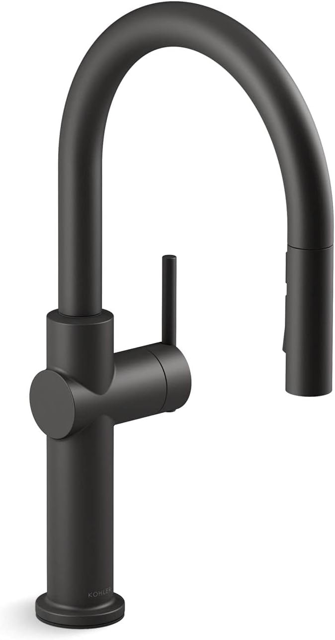 Kohler 22972-BL Crue Kitchen Faucet with Pull Down Sprayer, Multi Function Spray Head, Kitchen Si... | Amazon (US)