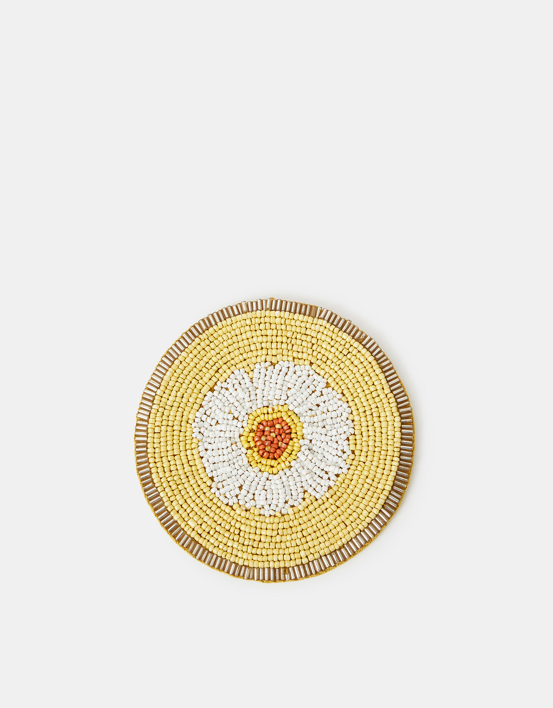 Round Daisy Beaded Coaster | Accessorize (Global)