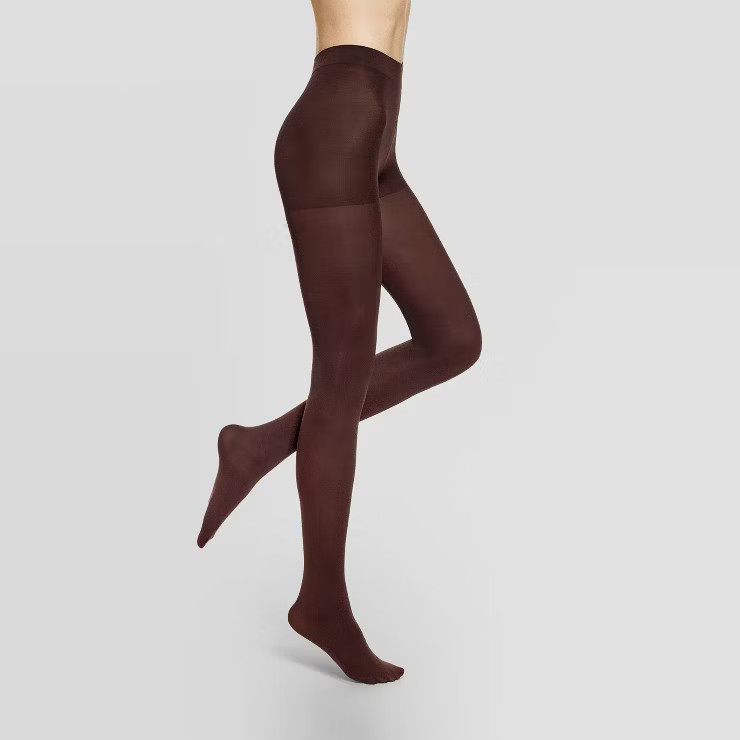Hue Studio Women's 90D Cover Me Opaque Control Top Tights | Target